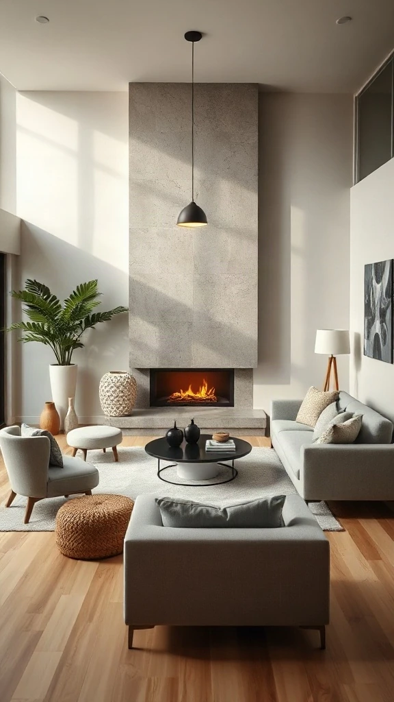 The Asymmetrical Fireplace Focal Point - 10 Spatial Optimization Layouts for Small Living Rooms