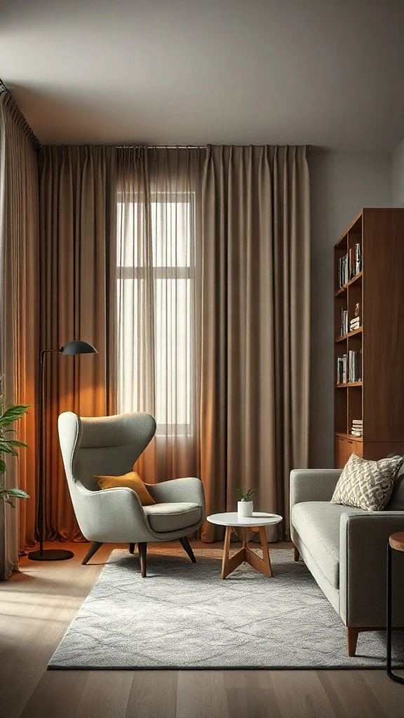 The Vertical-Emphasis Layout - 10 Spatial Optimization Layouts for Small Living Rooms