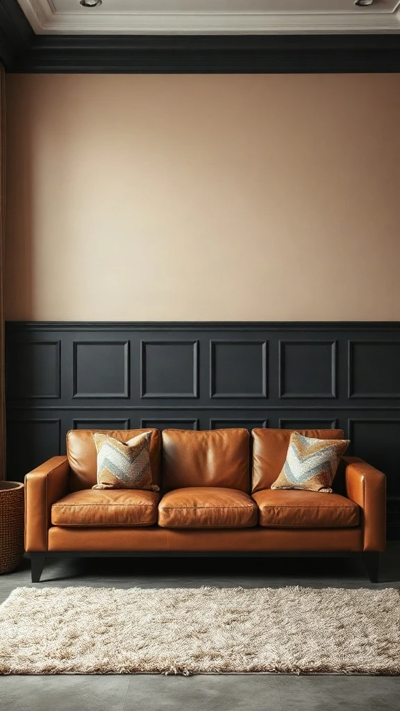 Two-Colour Wall Accent for Dynamic Depth - 12 Elegant Drawing Room Design Ideas