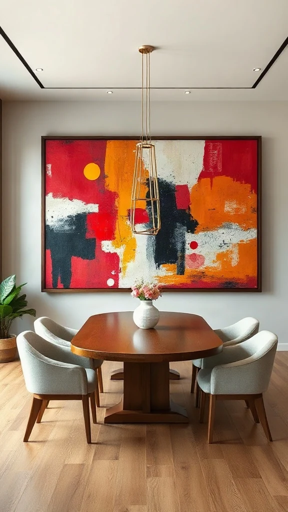 Curated Fine Art Gallery Walls for Creative Expression - 12 Transformative Contemporary Dining Room Design Ideas