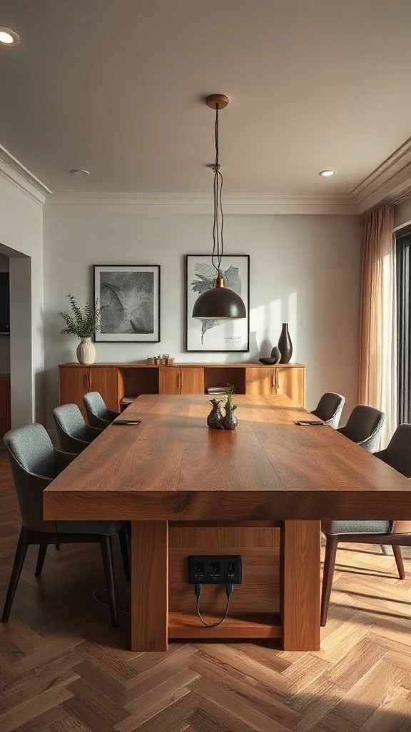 Multi-Functional Dining and Work Zones - 12 Transformative Contemporary Dining Room Design Ideas