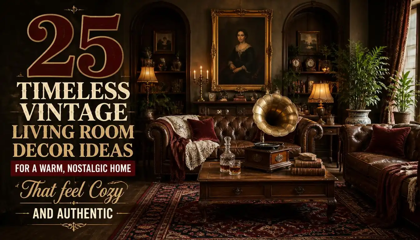 25 Timeless Vintage Living Room Decor Ideas for a Warm, Nostalgic Home