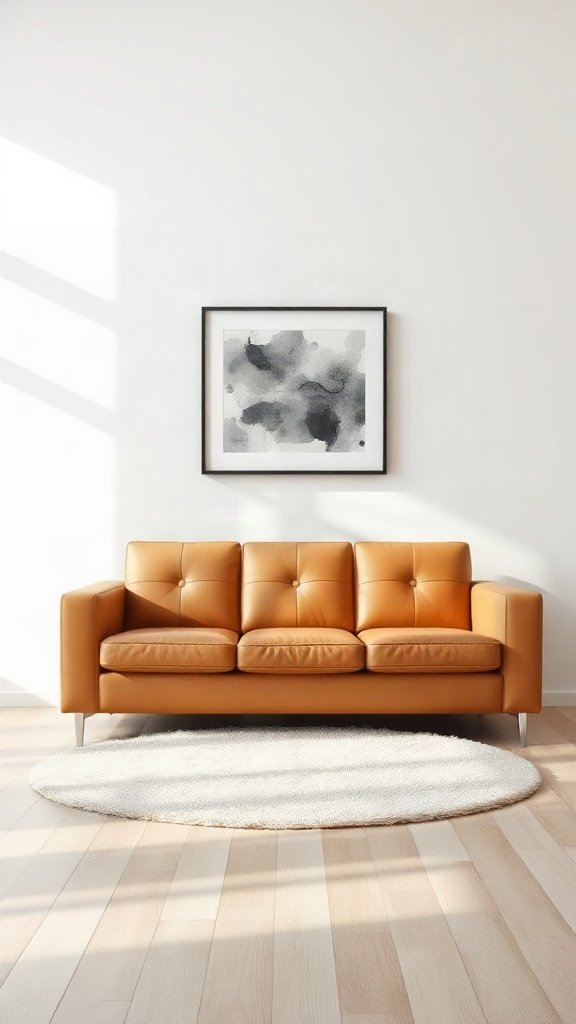 Crisp White and Tan Brown: Light, Bright, and Modern - 15 Stunning Tan Brown Couch Ideas for Modern Homes