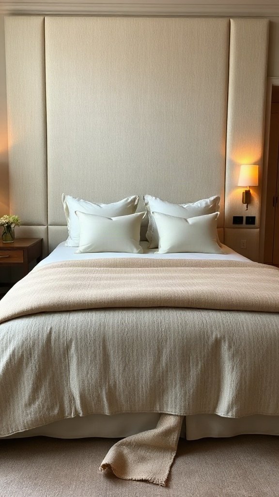 The Bouclé Headboard Moment - 15 Dreamy Bedroom Ideas for a Warm and Cozy Aesthetic