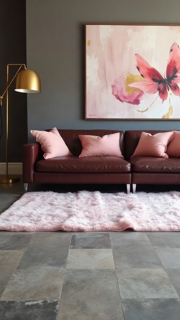 Pink and Brown: Unexpected and Absolutely Gorgeous - 15 Stunning What Color Goes With Brown Couch Ideas for Modern Homes