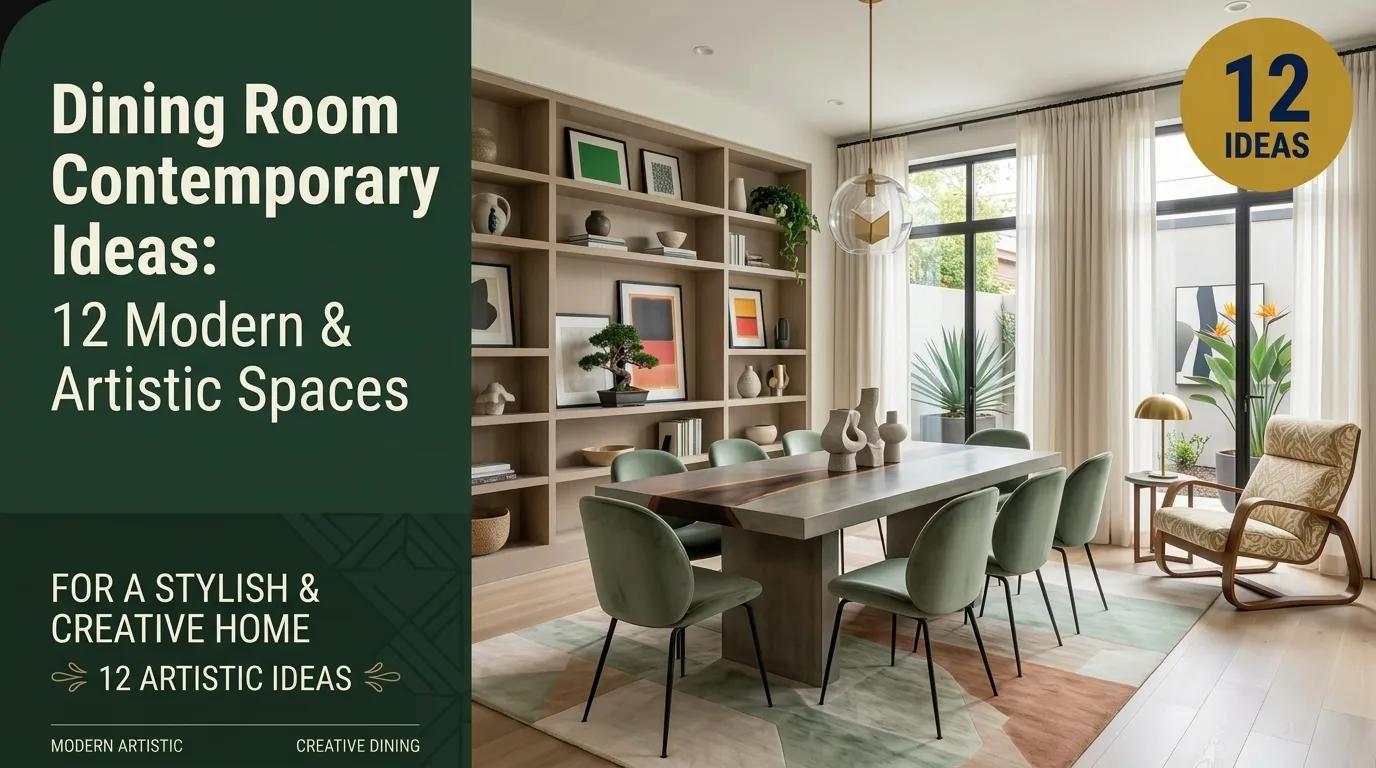 Dining Room Contemporary Ideas: 12 Modern & Artistic Spaces