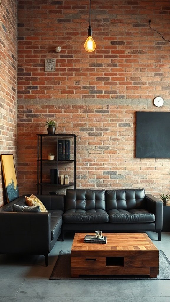 Industrial Edge with Raw & Rugged Materials - 15 Stunning Dark Chocolate Couch Ideas