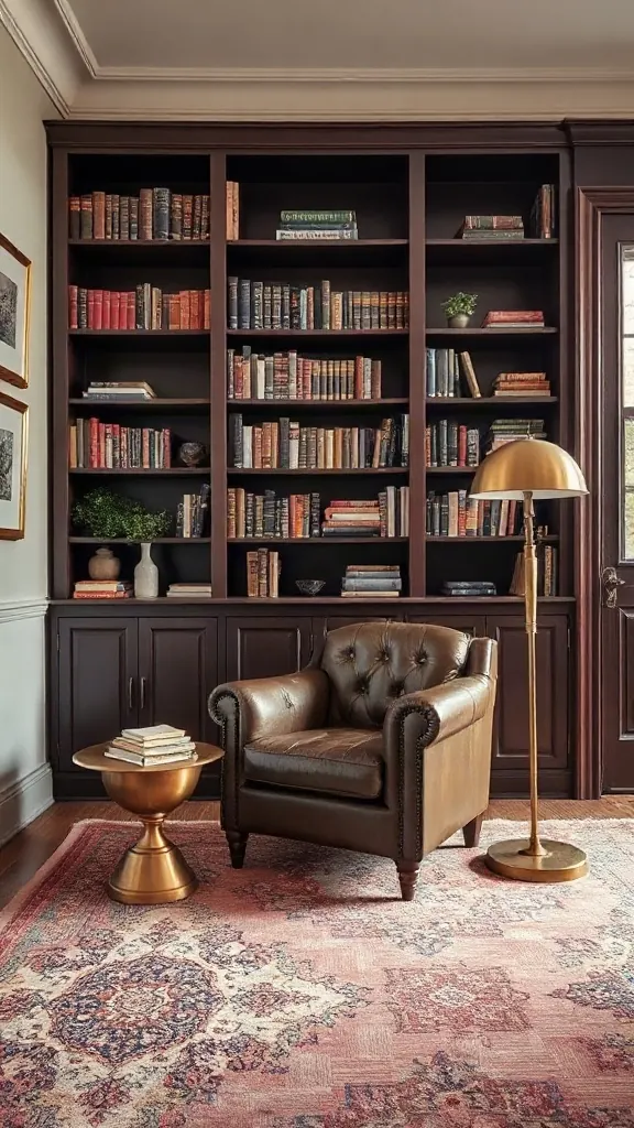 Low-profile walnut media credenza featuring natural French cane cabinet doors and a sleek black marble top