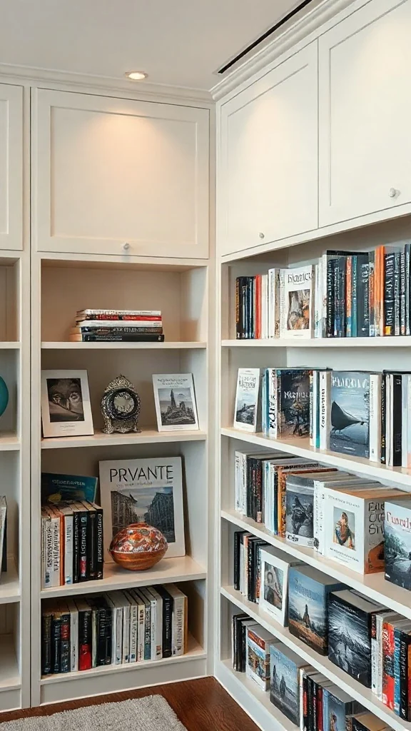 Horizontal Art Folio Cubbies Custom horizontal slot cubbies storing oversized art and architecture books flat.