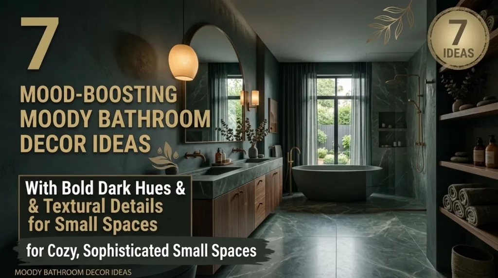 7 Mood-Boosting Moody Bathroom Decor Ideas for Small Spaces