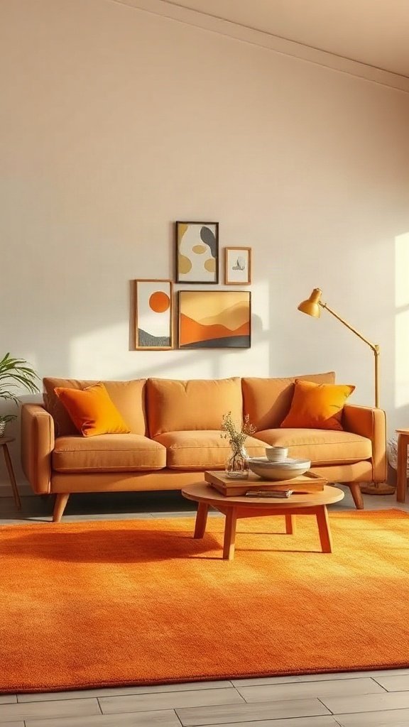 Burnt Orange and Tan Brown: Warm, Cozy, and Inviting - 15 Stunning Tan Brown Couch Ideas for Modern Homes