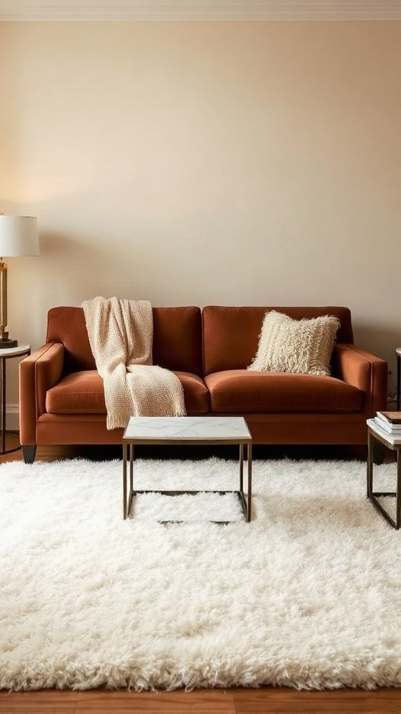 Beige and Brown: Cohesive, Elegant, and Calm - 15 Stunning What Color Goes With Brown Couch Ideas for Modern Homes