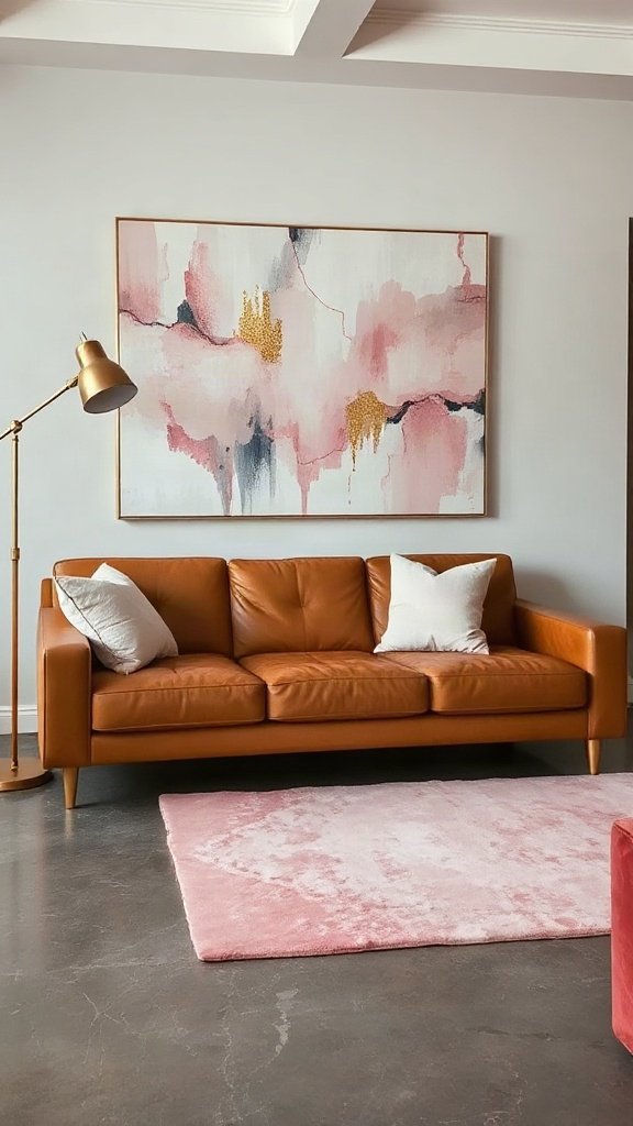 Blush Pink and Tan Brown: Soft, Chic, and Unexpected - 15 Stunning Tan Brown Couch Ideas for Modern Homes