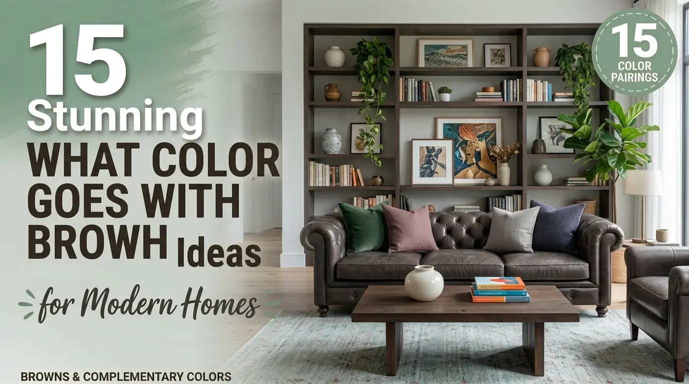 15 Stunning What Color Goes With Brown Couch Ideas for Modern Homes