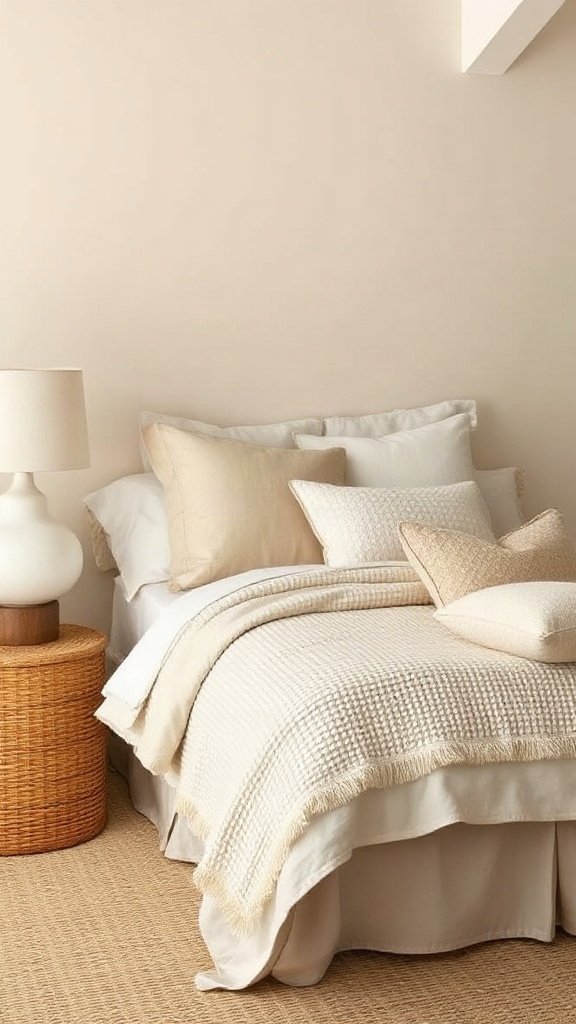 The Textile Texture Stack - 15 Dreamy Bedroom Ideas for a Warm and Cozy Aesthetic