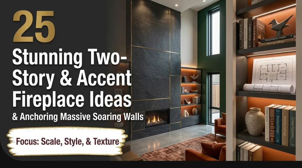 25 Stunning Two-Story & Accent Fireplace Ideas
