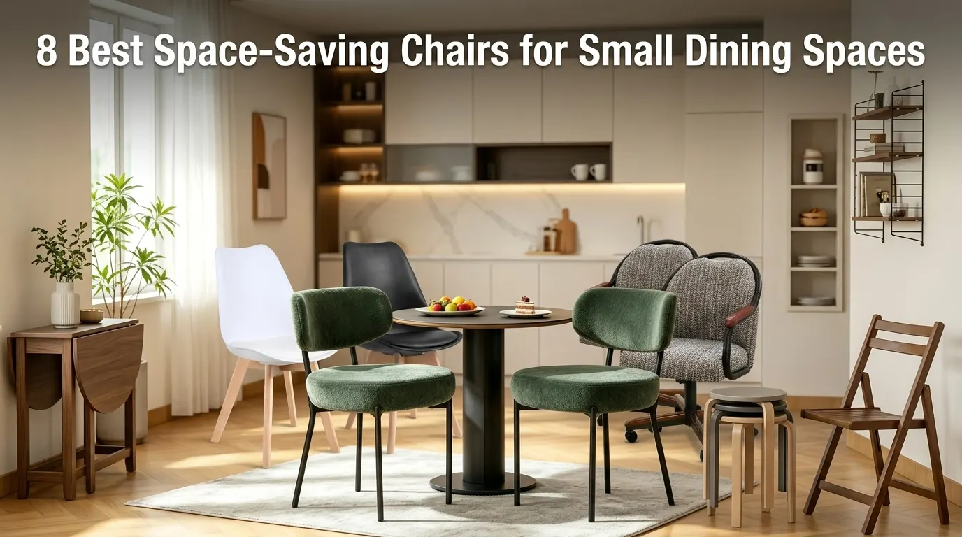 8 Best Space-Saving Chairs for Small Dining Spaces