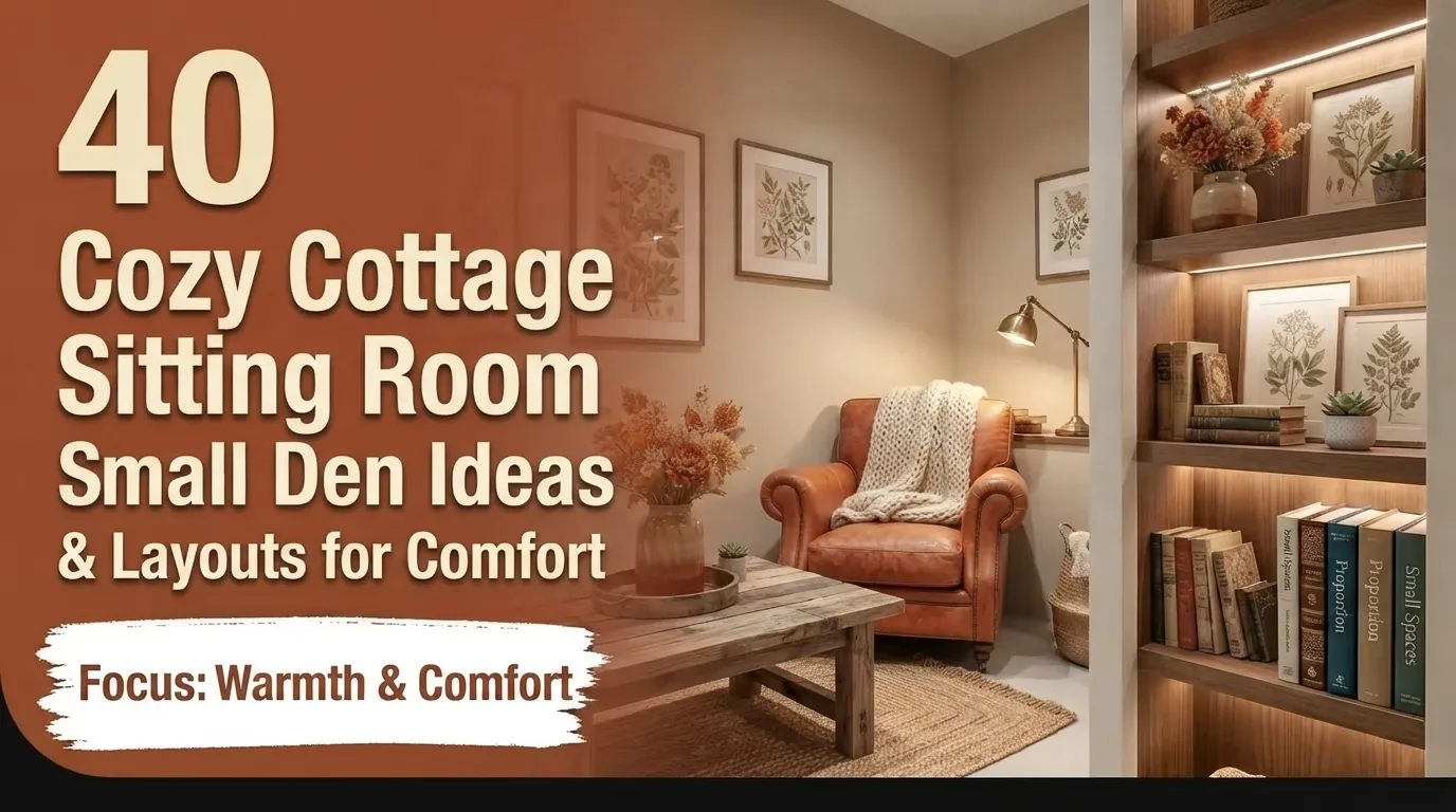 40 Cozy Cottage Sitting Room & Small Den Ideas