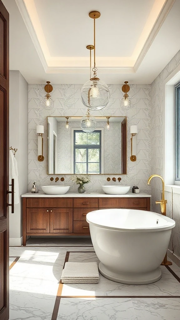 DecorMatters AR Bath Suite Augmented reality overlay of mirrors and lighting in bathroom using online bath design tool