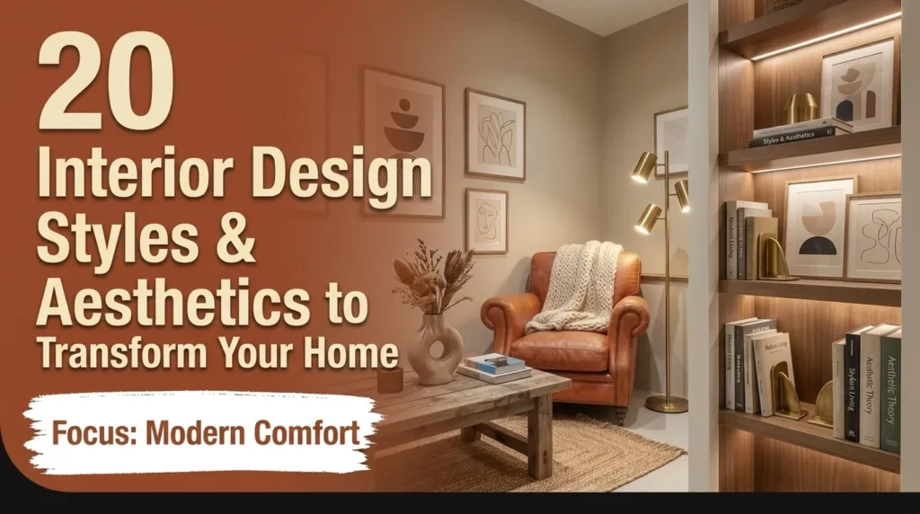 20 Interior Design Styles & Aesthetics to Transform Your Home