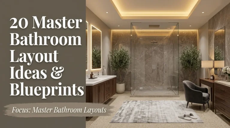 20 Master Bathroom Layout Ideas & Blueprints