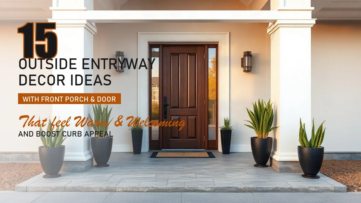 Outside Entryway Decor: 15 Stunning Ideas to Elevate Curb Appeal